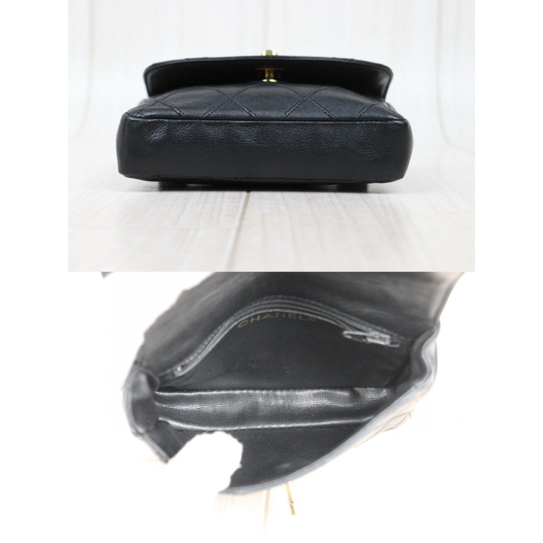 Good ( Rank AB)｜ CHANEL  Matrasse Lambskin Waist Bag ｜H25022412