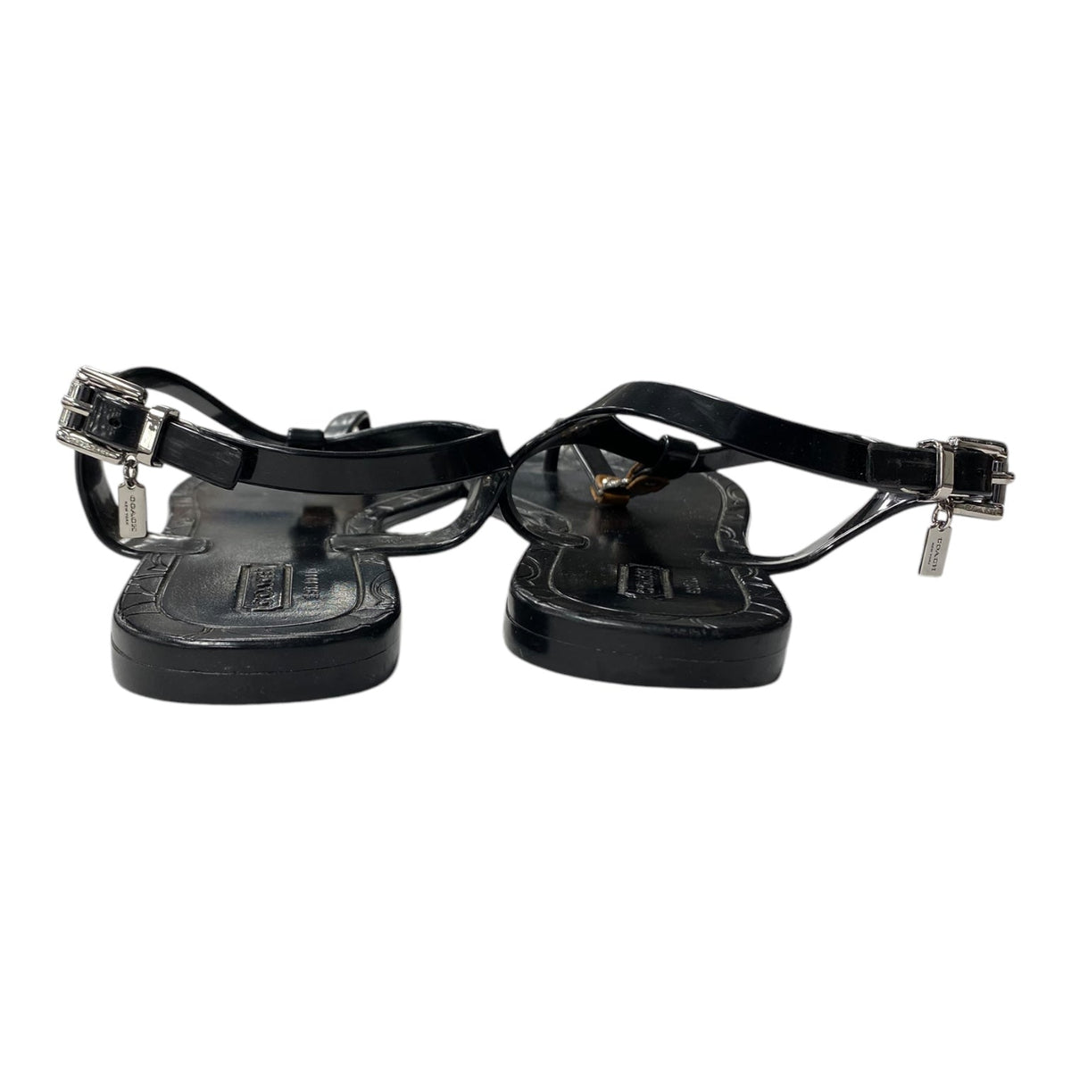 Sandals Designer By Coach In Black, Size:7