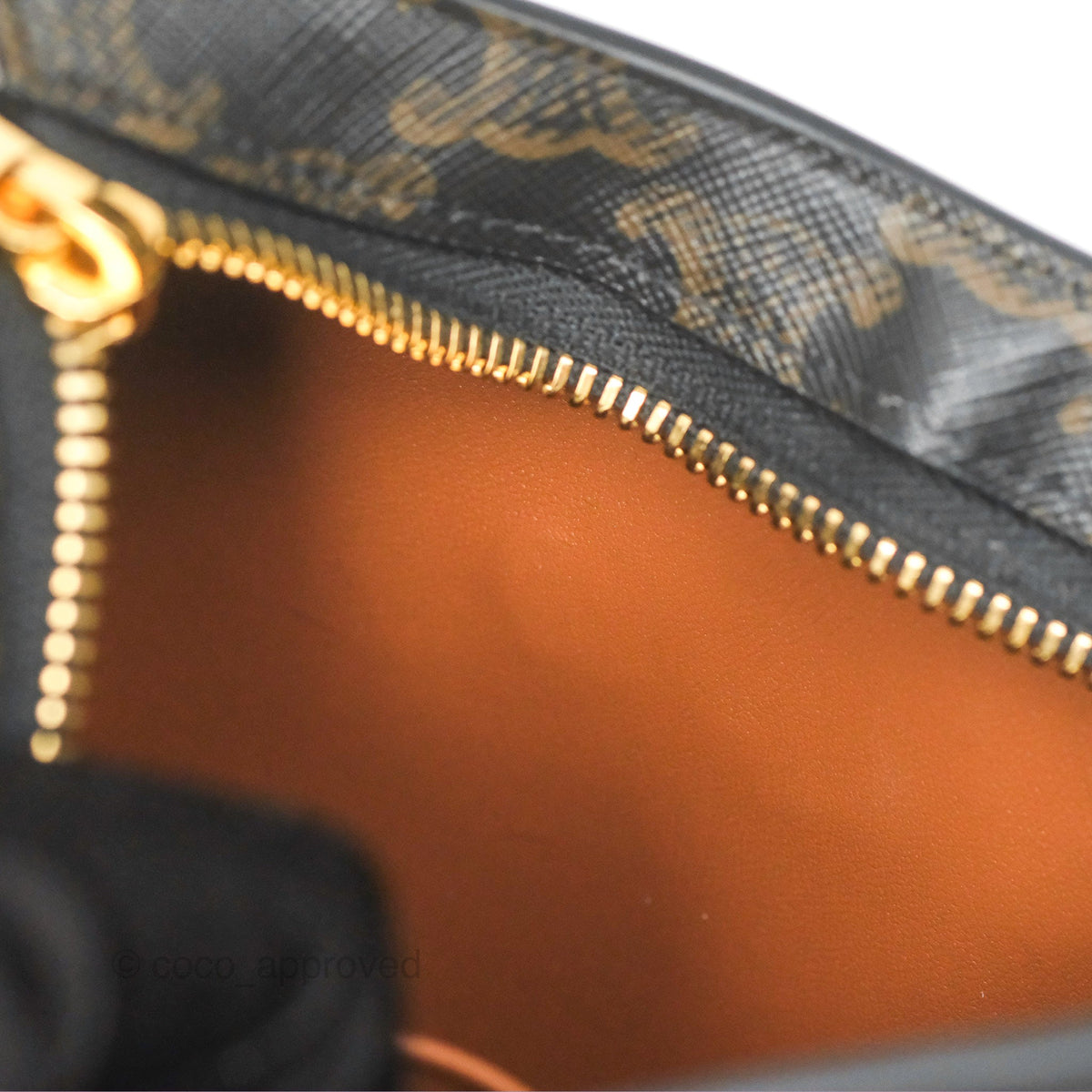 Celine Medium Tilly Bag In Triomphe Canvas and Calfskin Tan