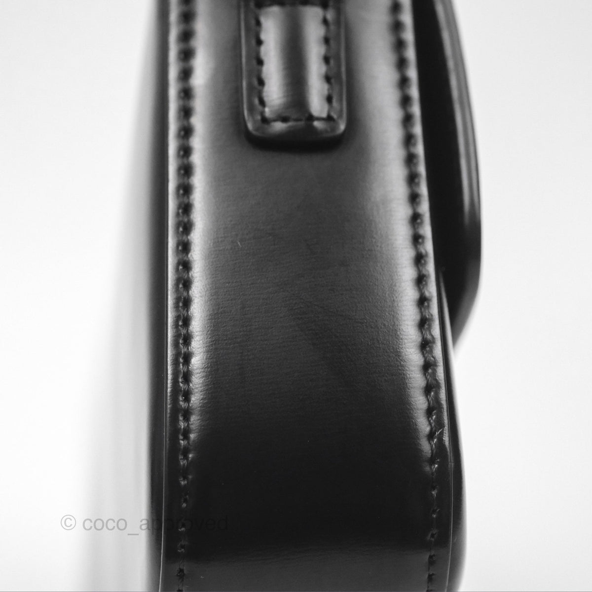 Celine Triomphe Shoulder Bag Black Calfskin