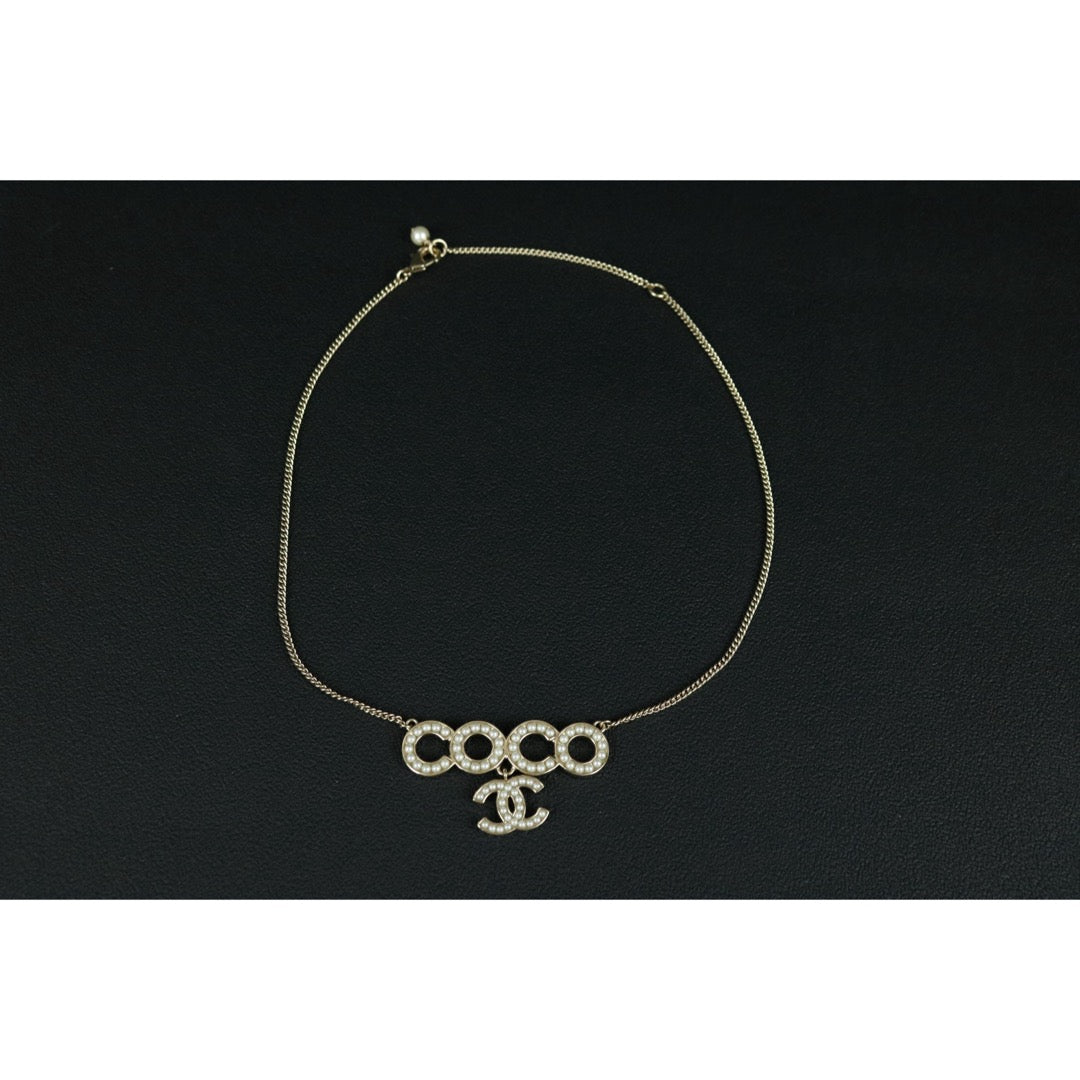 Excellent（Rank SA）｜CHANEL COCO Mark Pearl Necklace｜F25032506