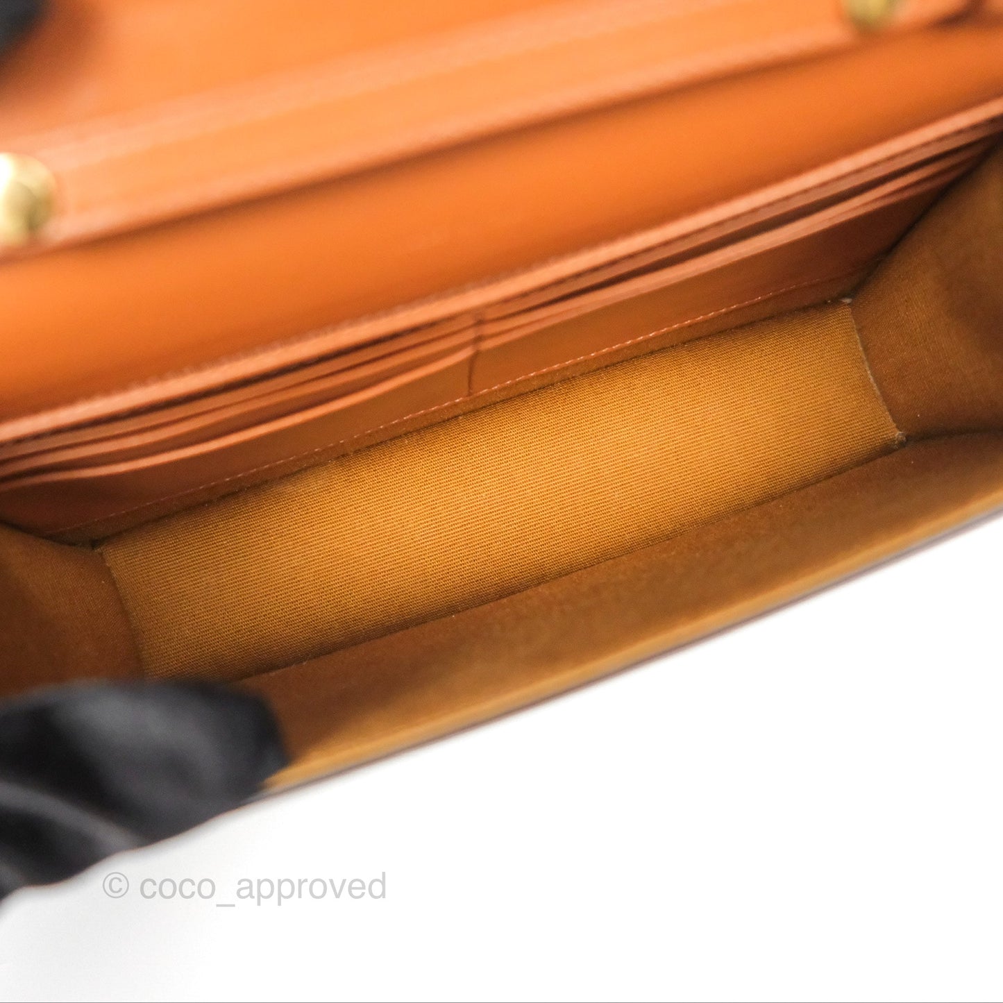 Celine Triomphe Wallet On Chain Canvas Tan Calfskin