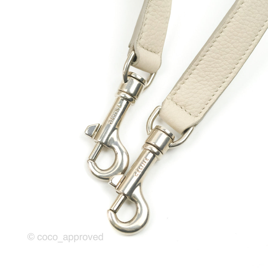 Celine Small Sleek Trapeze Beige Calfskin/Patent