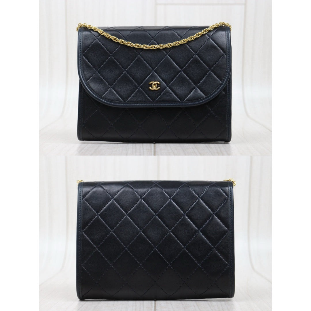 Very Good ( Rank A)｜ CHANEL Mini Coco Mark Matrasse Lambskin Chain Shoulder Bag ｜25062305