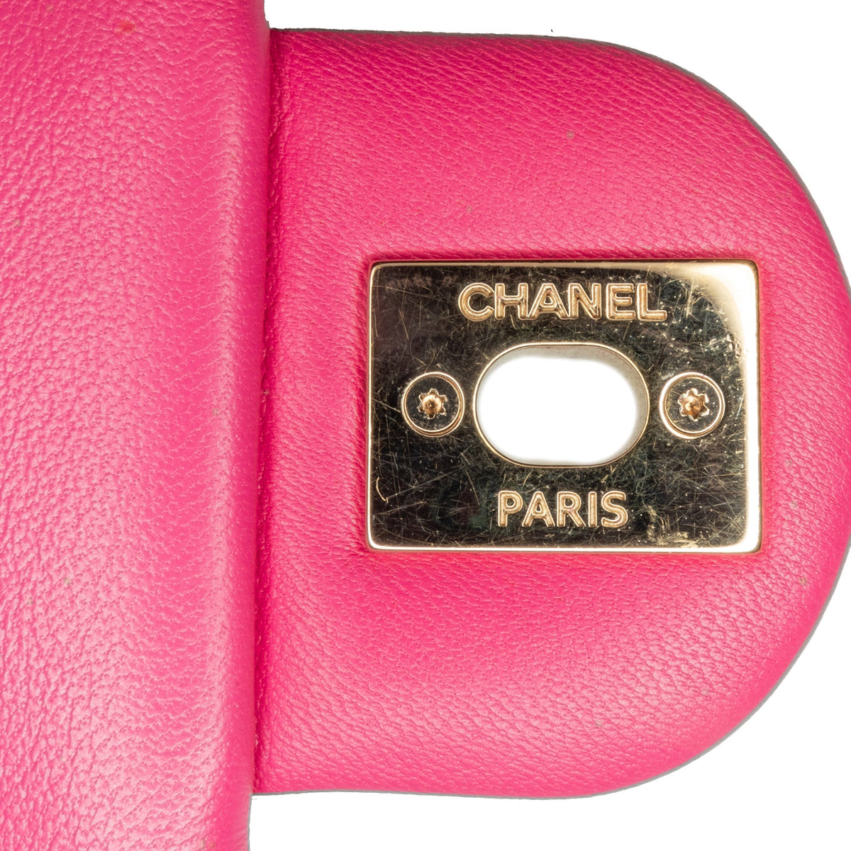 Pink Chanel Small Lambskin Elegant Chain Single Flap Satchel