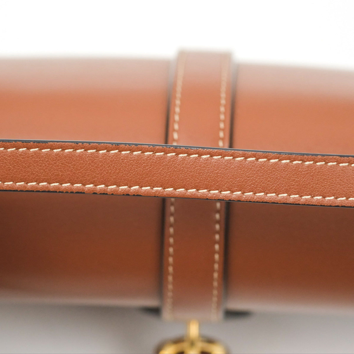 Celine Clutch on Strap Tabou Tan Calfskin