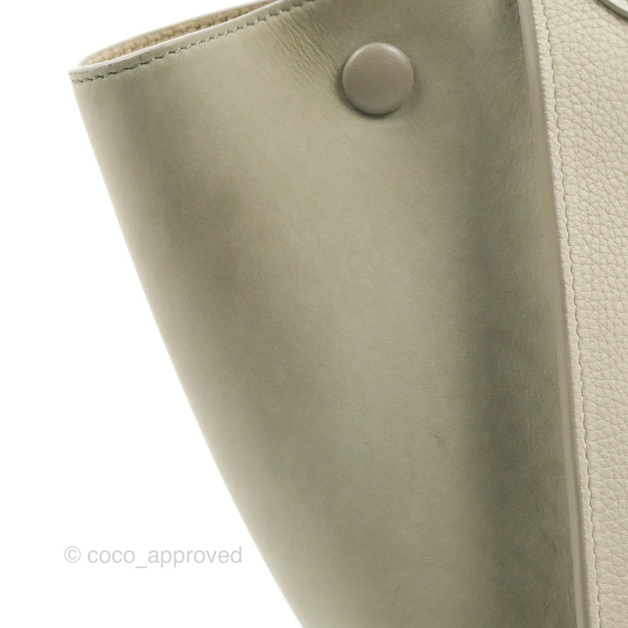 Celine Small Sleek Trapeze Beige Calfskin/Patent