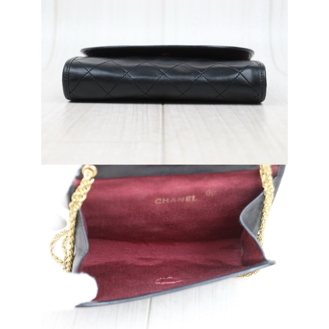 Good ( Rank AB)｜ CHANEL Mini Coco Mark Matrasse Lambskin Chain Shoulder Bag ｜25052901
