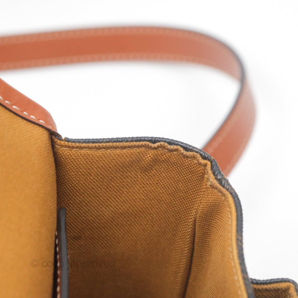 Celine Medium Folco Bag Triomphe Canvas Tan