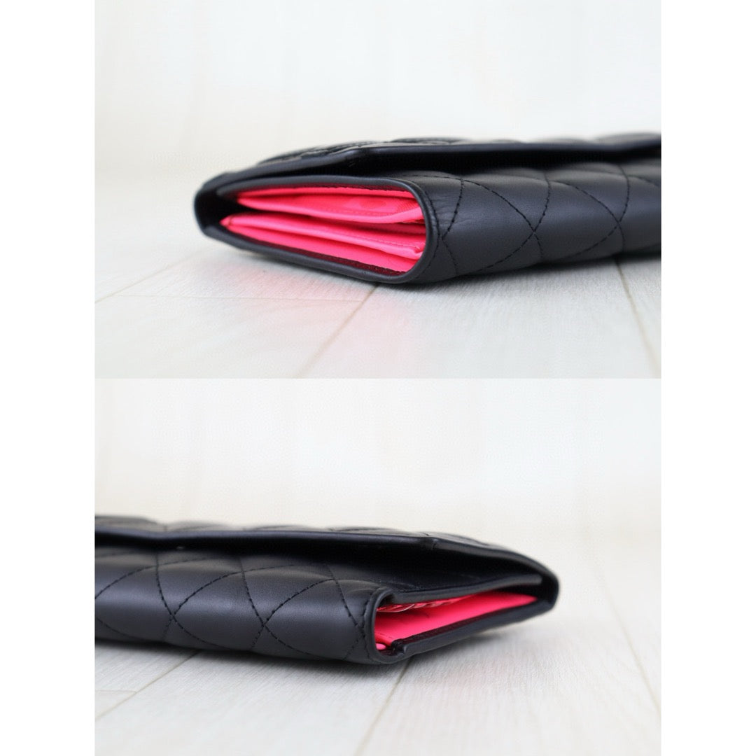 Excellent（Rank SA）｜ CHANEL Cambon Long Wallet Black  Made In 2014-2015 Year｜S24121010