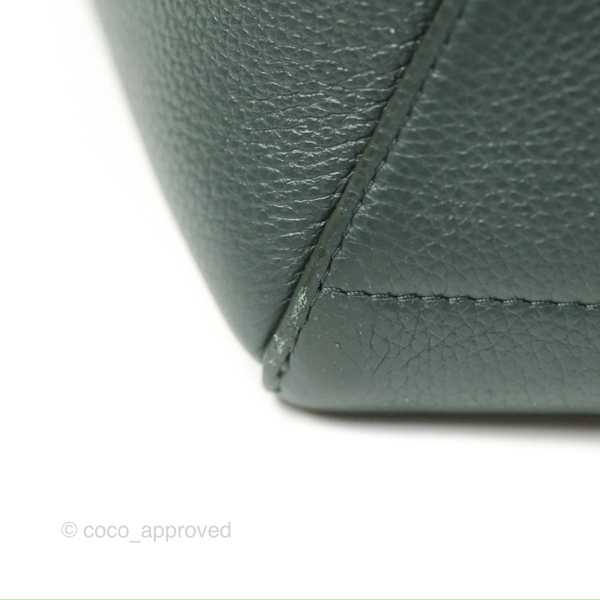 Celine Sangle Bucket Bag Grained Calfskin Amazon Green