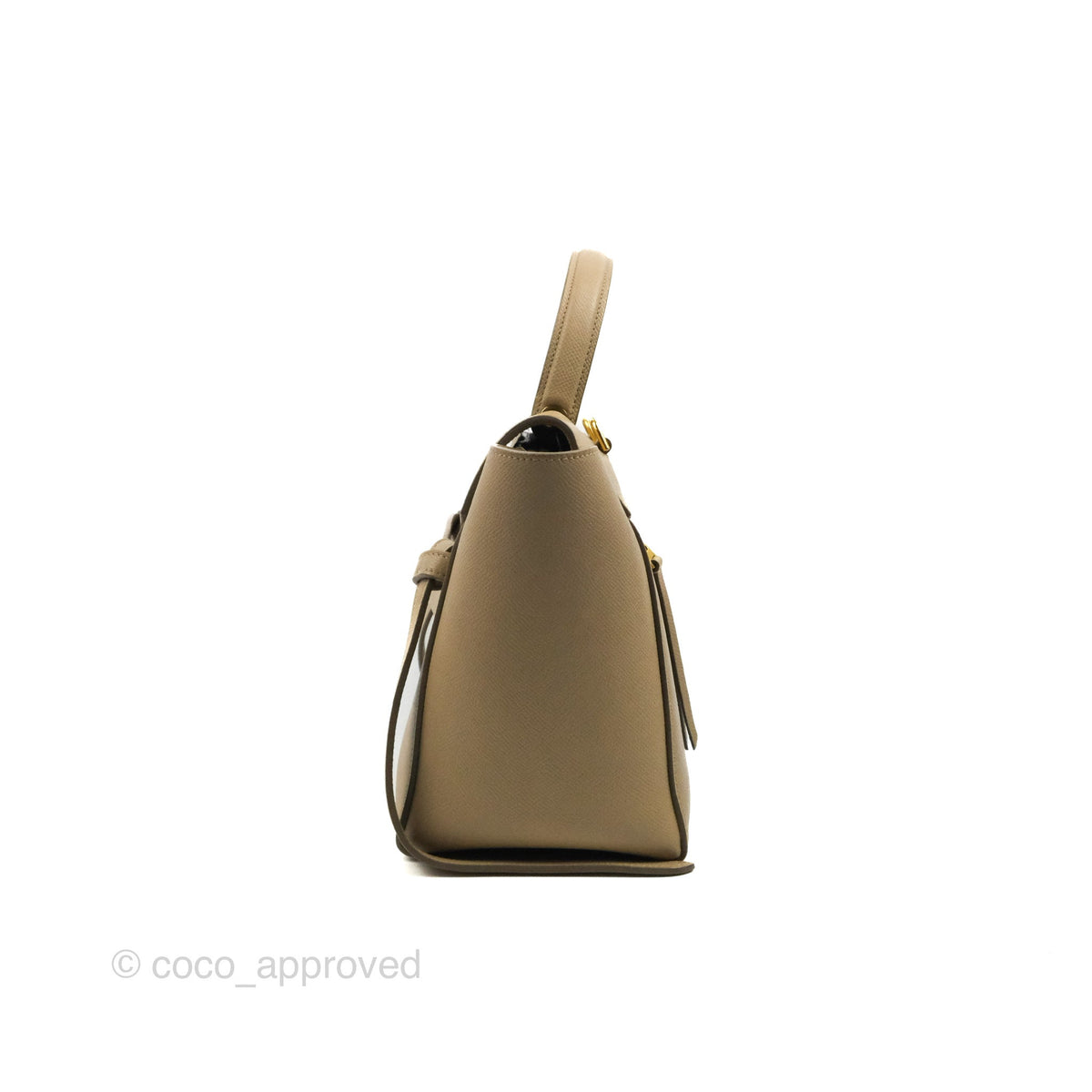 Celine Micro Belt Bag Light Taupe Grained Calfskin Gold Hardware
