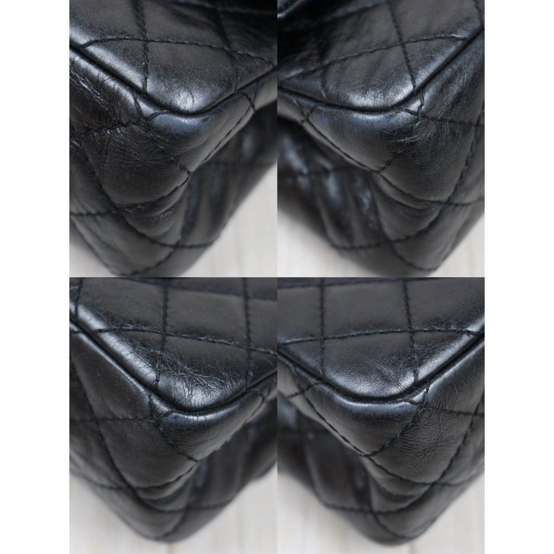 Good ( Rank AB)｜ CHANEL 2.55 Matelasse So Black Chain Shoulder Bag Small Made in 2008-2009 Year｜V25021910