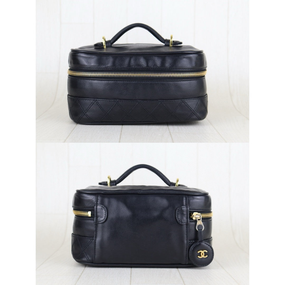 Good ( Rank AB)｜ CHANEL Lamb Skin Vanity Handbag  Made In 1989～1991Year ｜H24112502