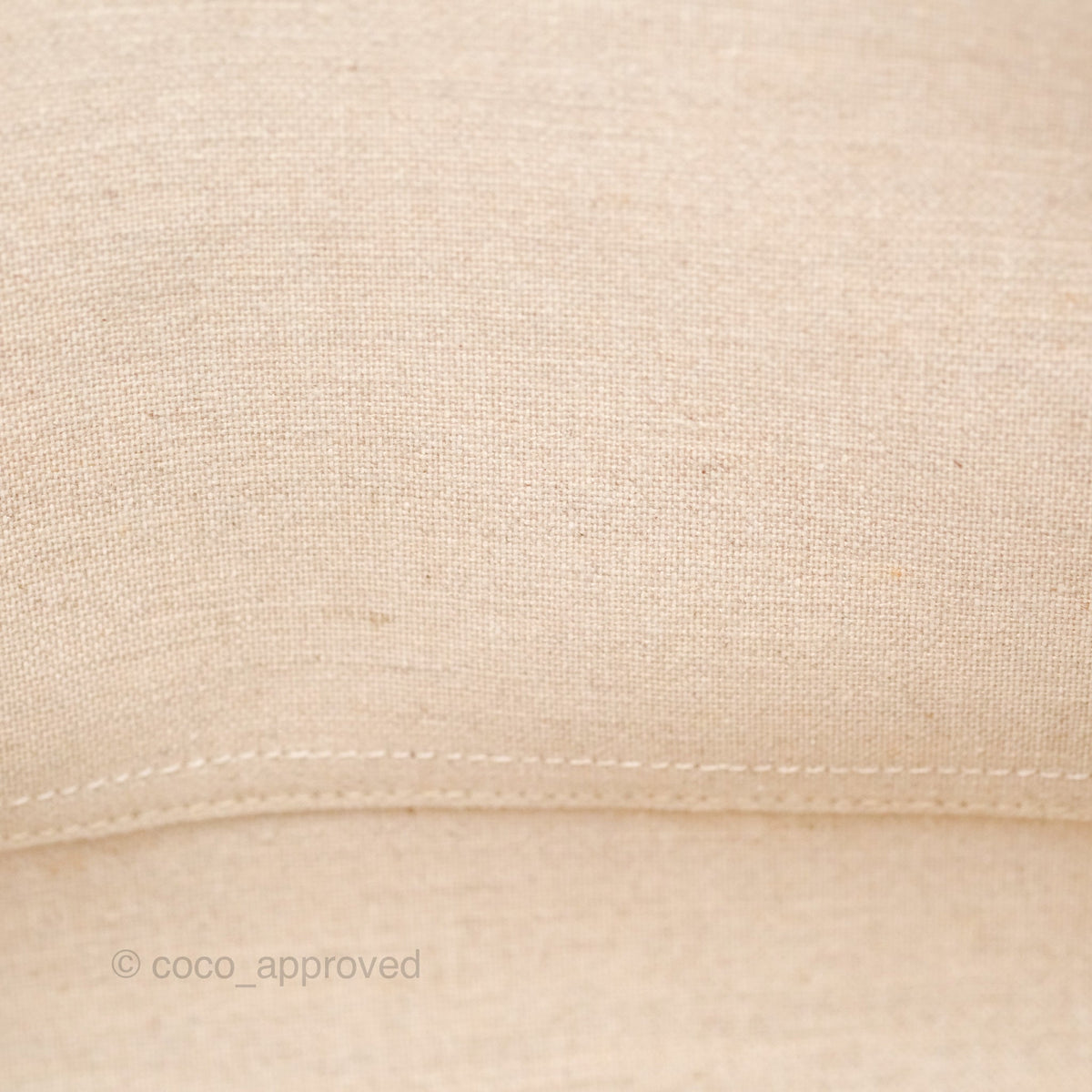 Celine Large Cabas Thais In Striped Textile Tobacco/Tan