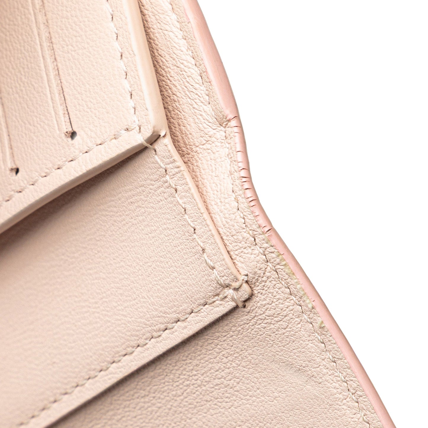 Pink Louis Vuitton Bicolor Taurillon Capucines Compact Wallet