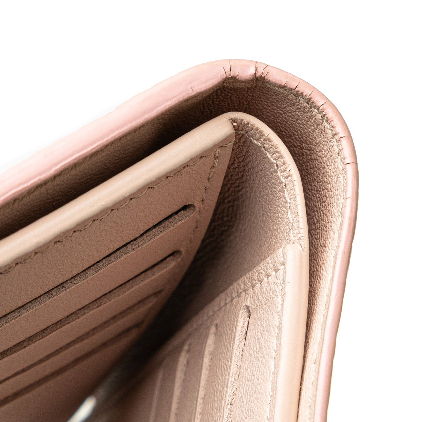 Pink Louis Vuitton Bicolor Taurillon Capucines Compact Wallet