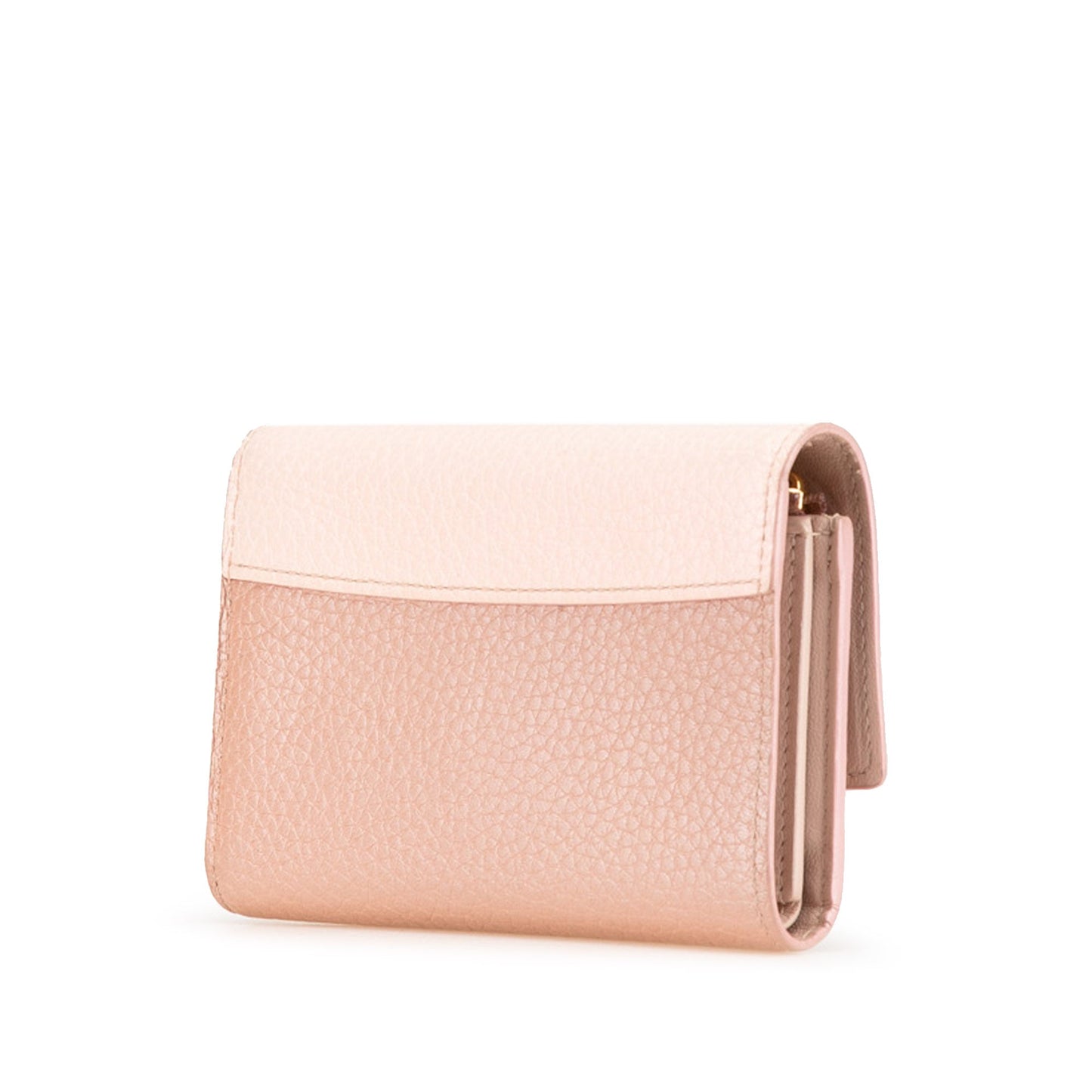 Pink Louis Vuitton Bicolor Taurillon Capucines Compact Wallet