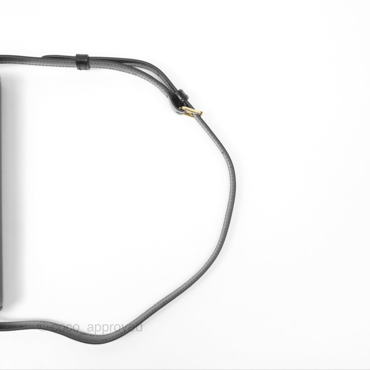 Celine Triomphe Shoulder Bag Black Calfskin