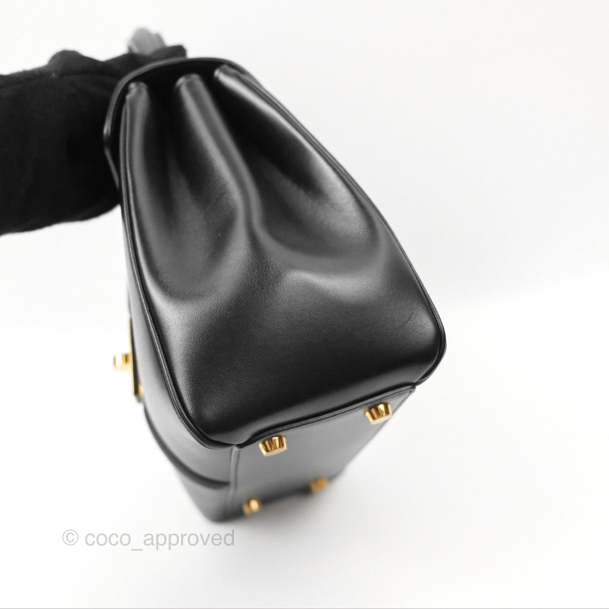 Celine Small 16 Bag Black Satinated Calfskin