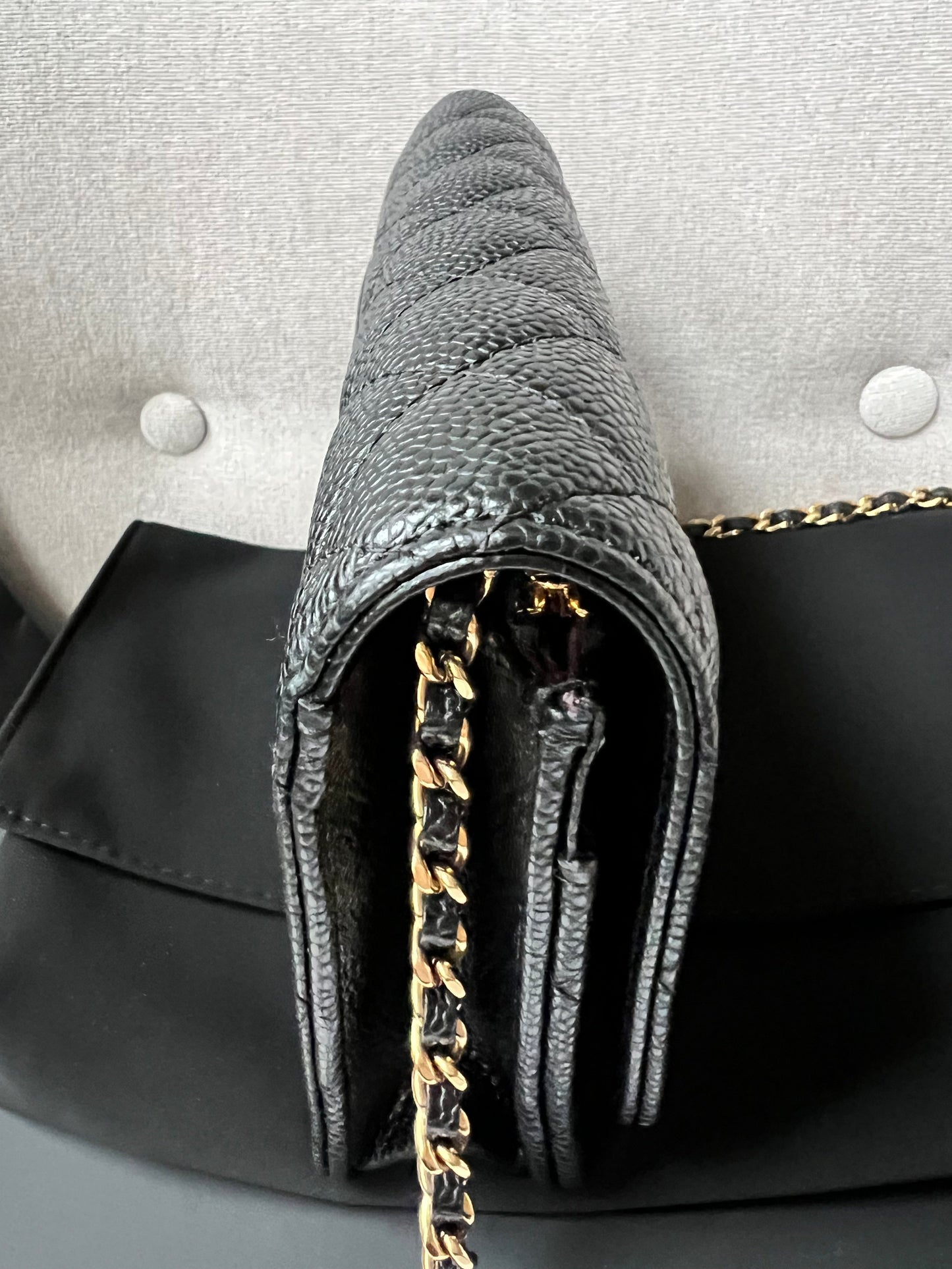 Chanel Black Caviar Wallet on Chain