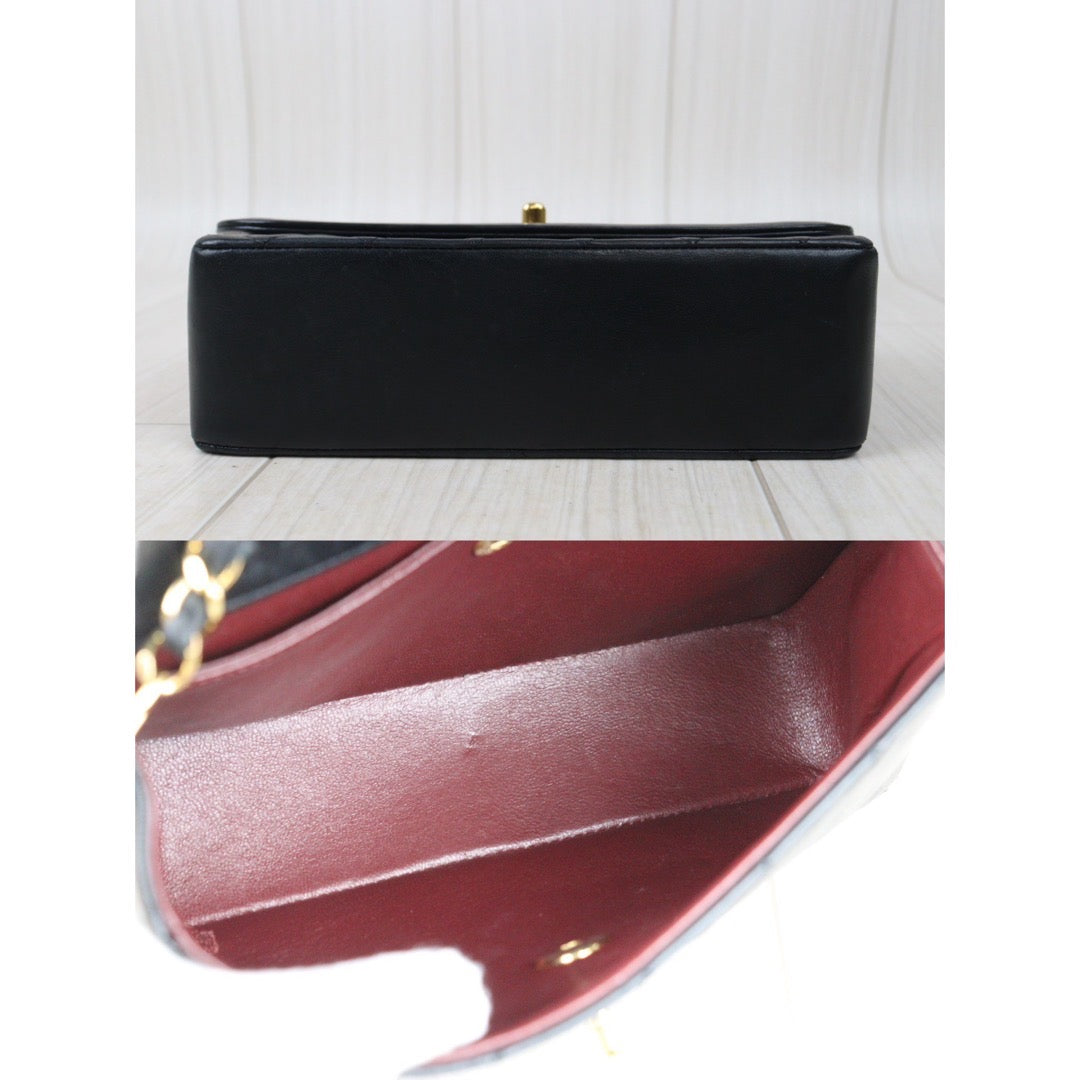 Rank AB｜ CHANEL Matrasse Lamb Skin Chain Bag Made in 1989-1991 Year｜P24062802
