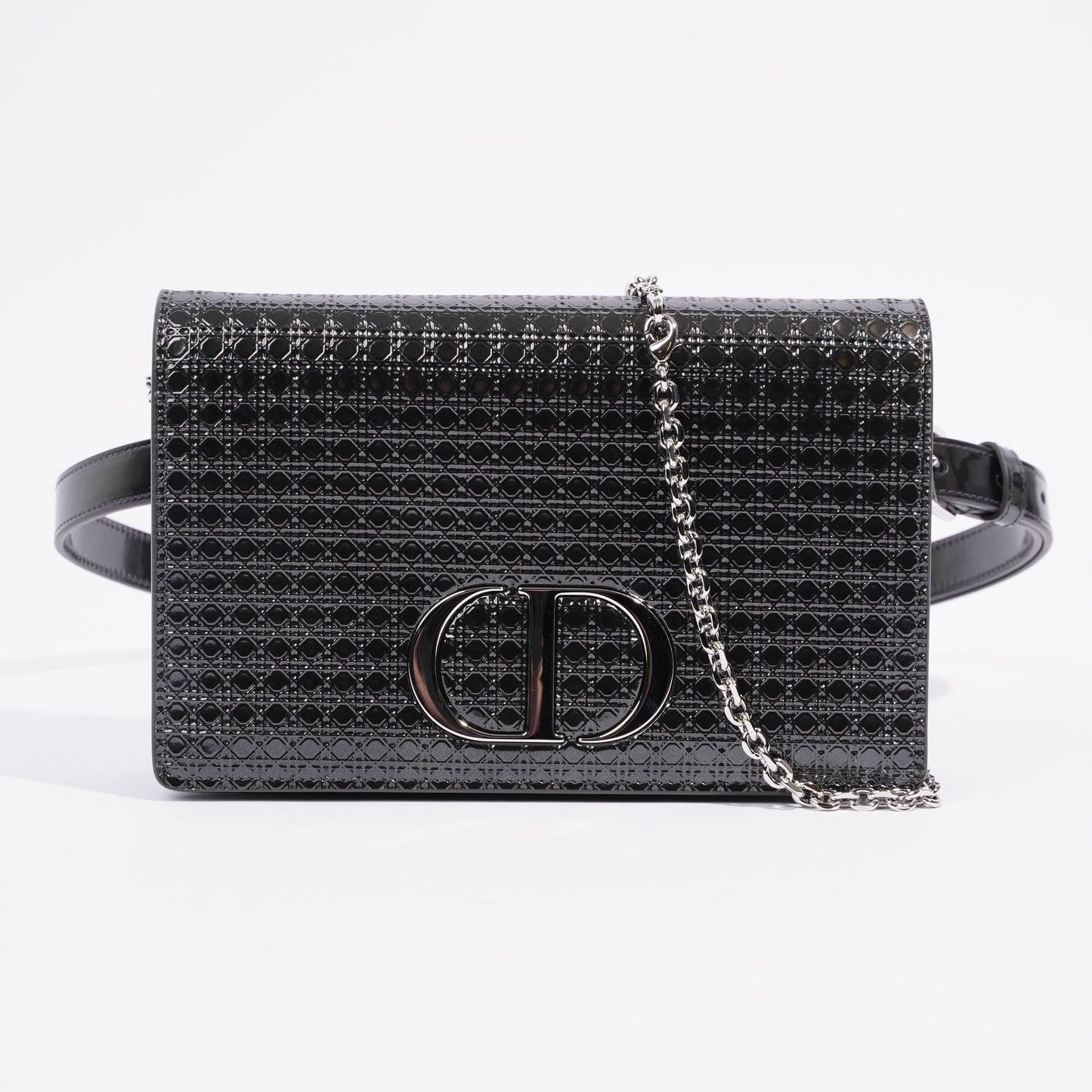 Christian Dior 30 Montaigne Two Way Pouch Black
