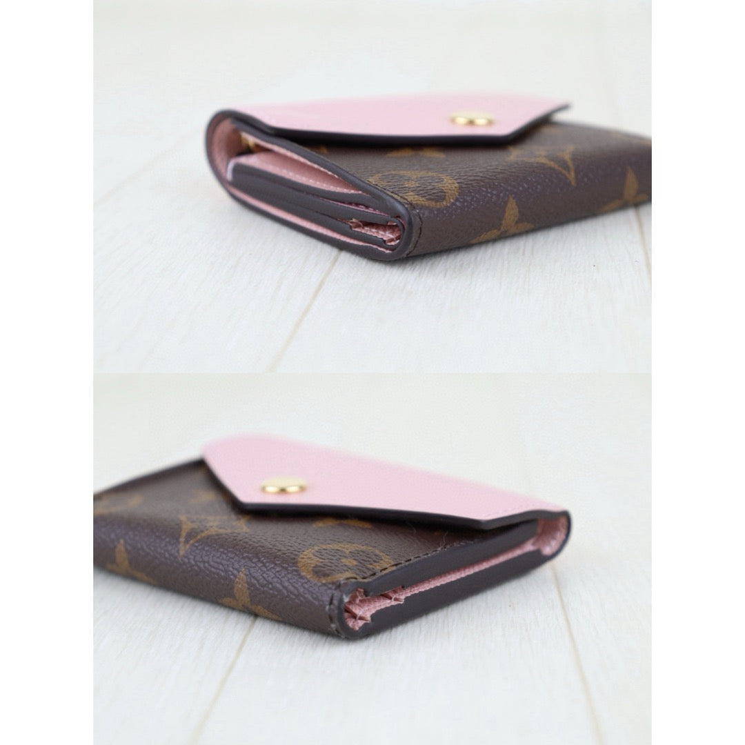 Very Good ( Rank A)｜  LV  Monogram Zoe Wallet Pink  IC Chips Model｜Counter Price ￥79,200JPY｜H25022604