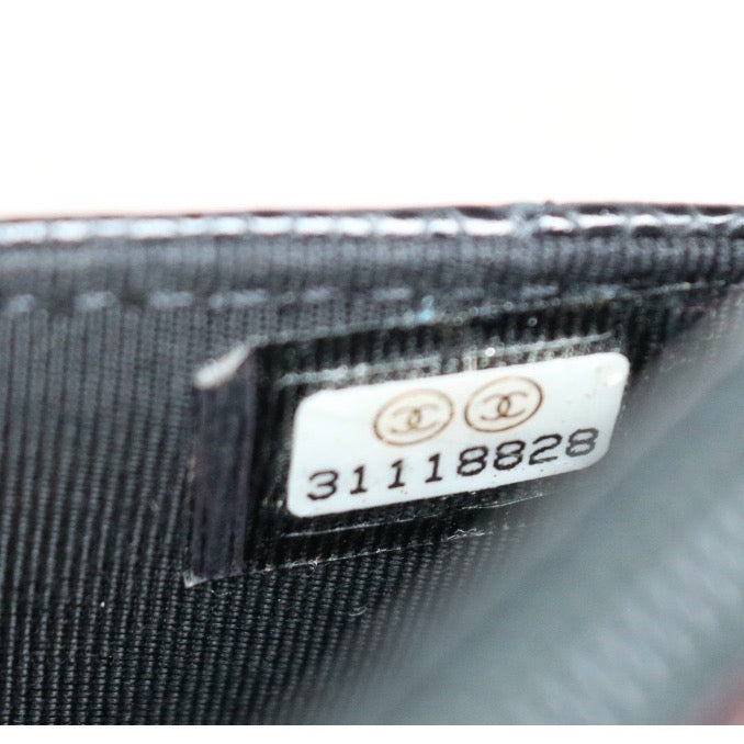 Very Good ( Rank A)｜ CHANEL Matelasse Caviar Skin Chain Wallet Black Gold Hardware Made in 2021-2022 Year ｜W24053101