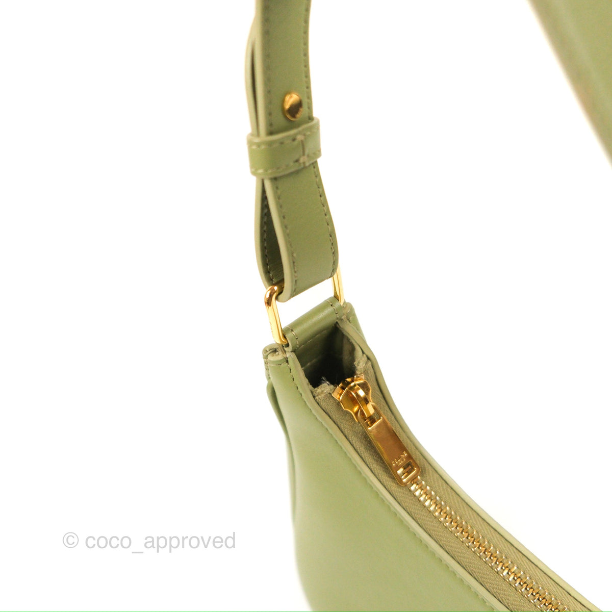 Celine Ava Bag Avocado Green Calfskin