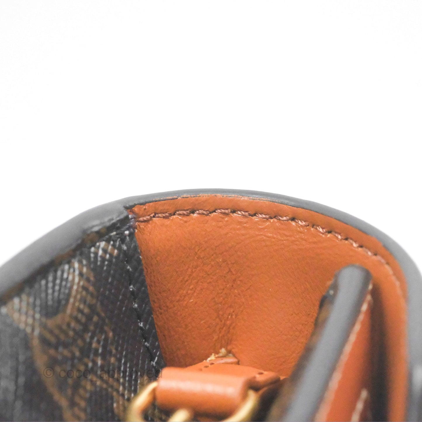 Celine Triomphe Wallet On Chain Canvas Tan Calfskin