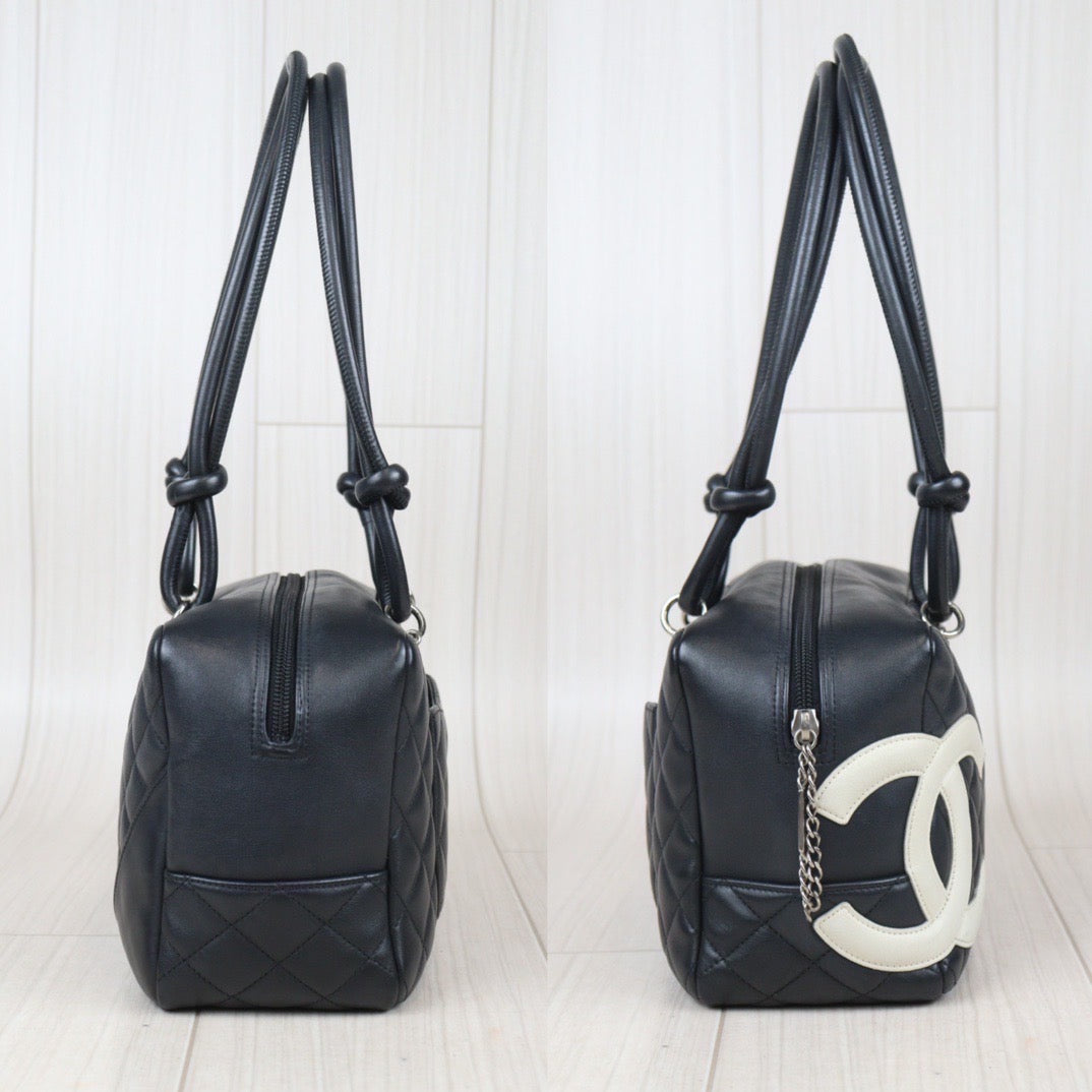 Rank AB ｜ CHANEL Cambon Line Bowling Bag Made In 2004～2005 Year｜23100608