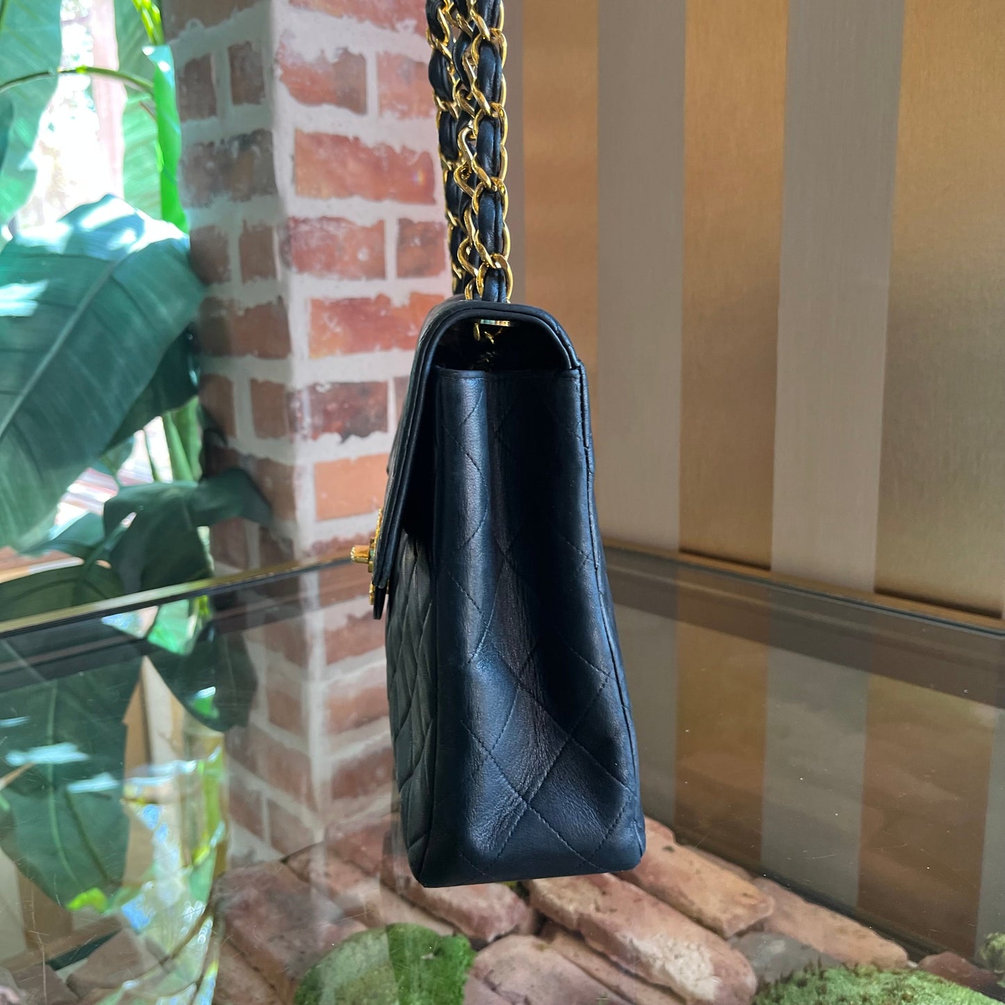 CHANEL Flap Maxi Lambskin Vintage Shoulder Bag