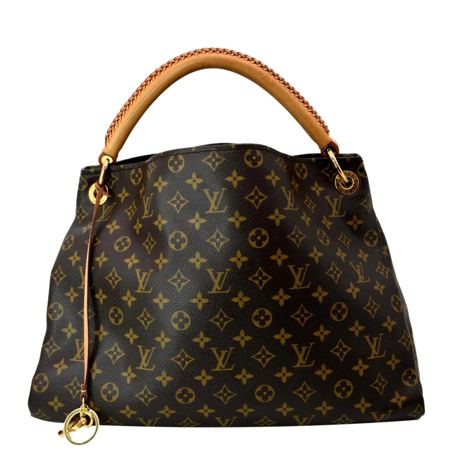 Louis Vuitton Artsy MM Monogram Canvas Hobo Bag Brown