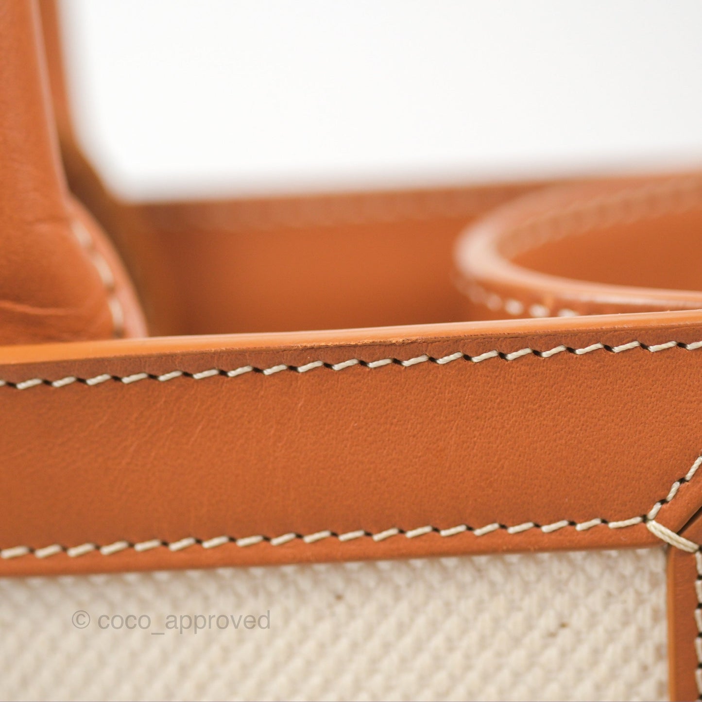 Celine Small Vertical Cabas Tote With Celine Print Natural/Tan