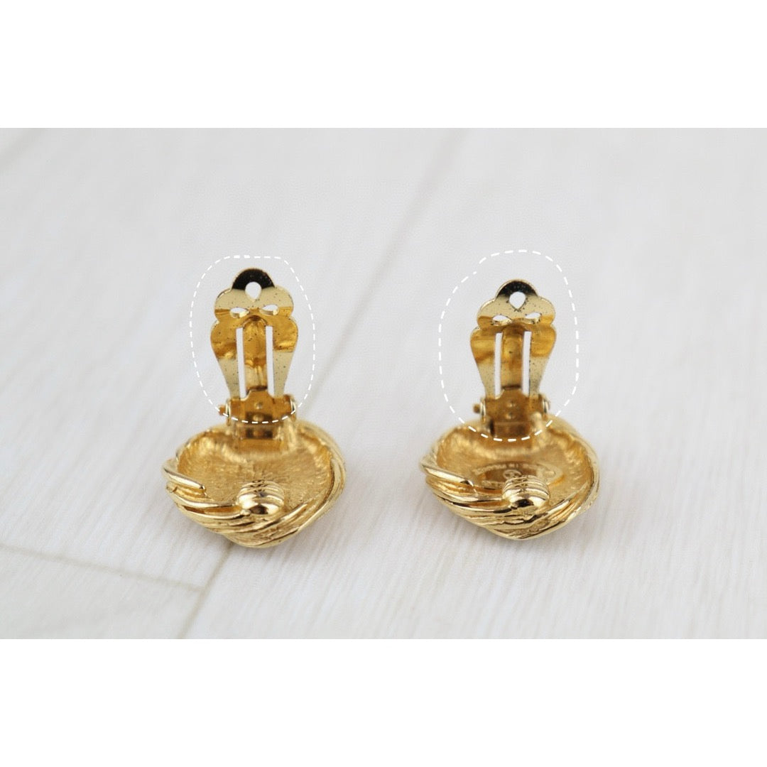 Good ( Rank AB)｜CHANEL Coco Mark Gold 24 Plated Earrings ｜H24101902