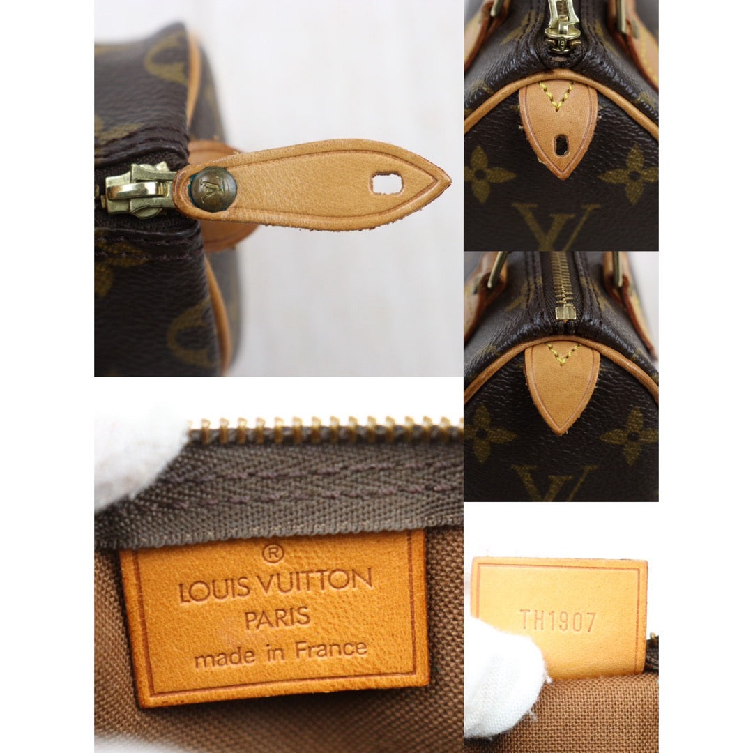 Rank AB ｜ LV Monogram Mini Speedy Handbag With Shoulder Strap｜24061106