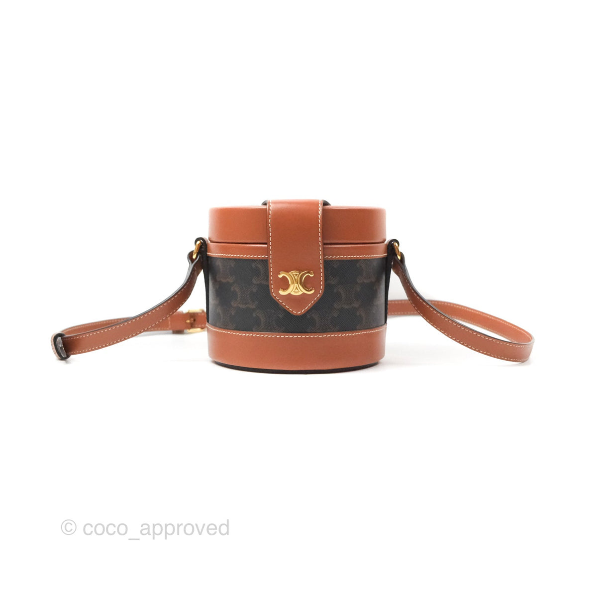Celine Small Tambour Triomphe Canvas