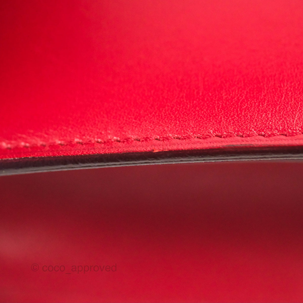 Celine Medium Classic Box Flap Red Calfskin