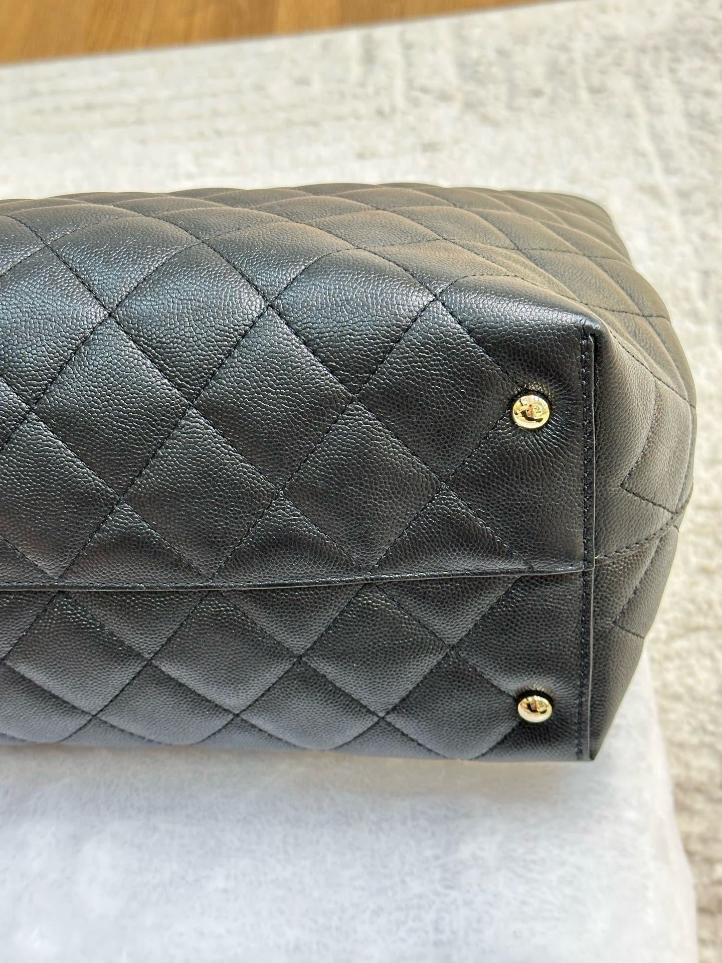 Chanel Medium Classic CC Shopping Tote Quilted Calfskin