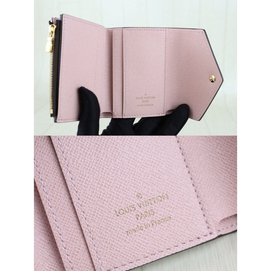Very Good ( Rank A)｜  LV  Monogram Zoe Wallet Pink  IC Chips Model｜Counter Price ￥79,200JPY｜H25022604