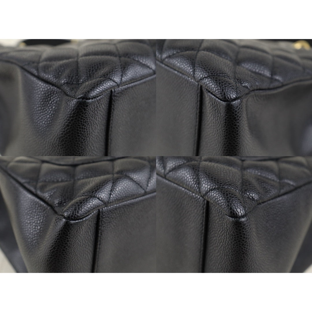 Very Good ( Rank A) ｜ CHANEL Matrasse GST Chain Tote Bag Caviar Skin Black  Made In 2010-2011 Year｜H25052624