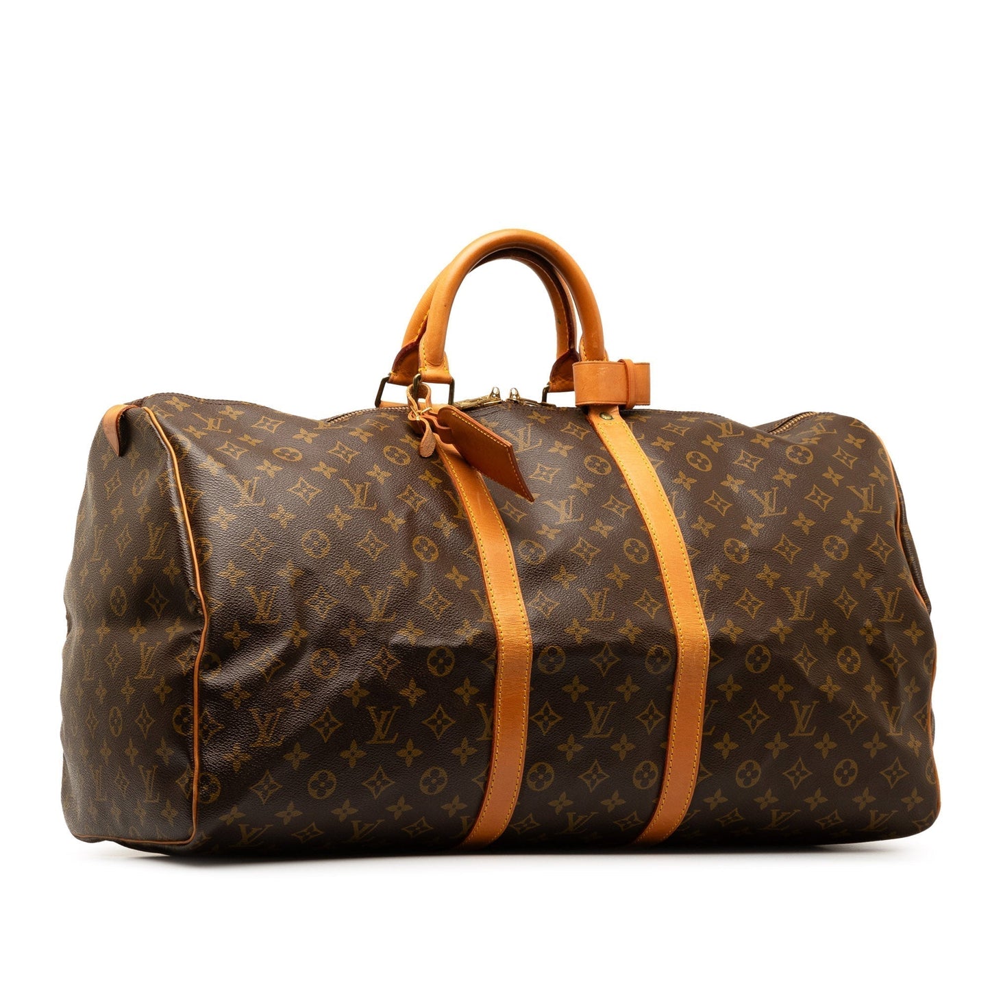 Brown Louis Vuitton Monogram Keepall 60 Travel Bag