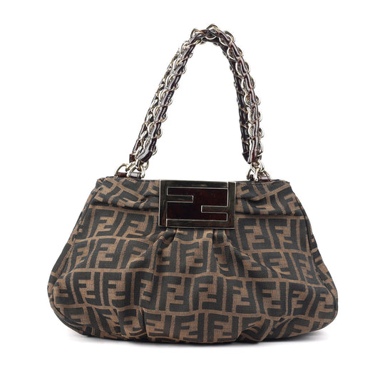 Tobacco Zucca Canvas Mia Shoulder Bag