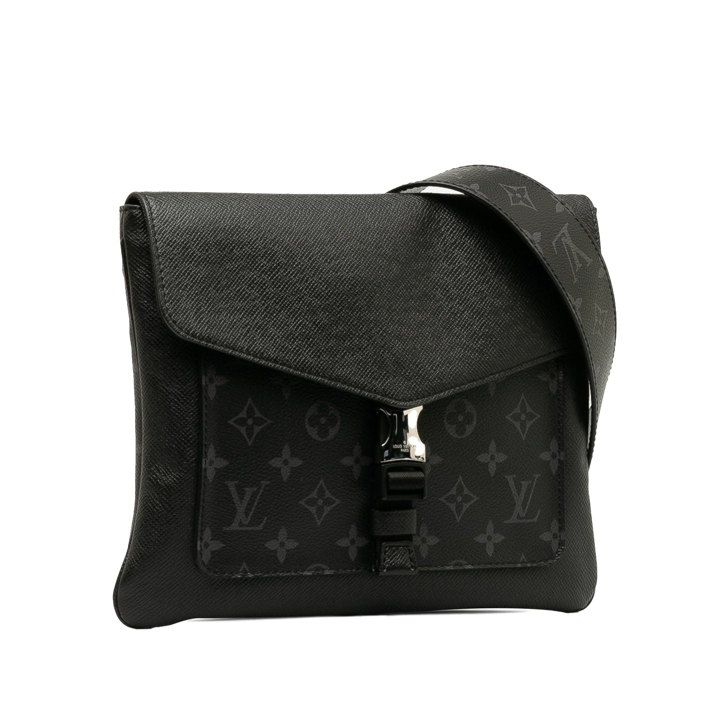 Black Louis Vuitton Taigarama Outdoor Flap Messenger Crossbody Bag