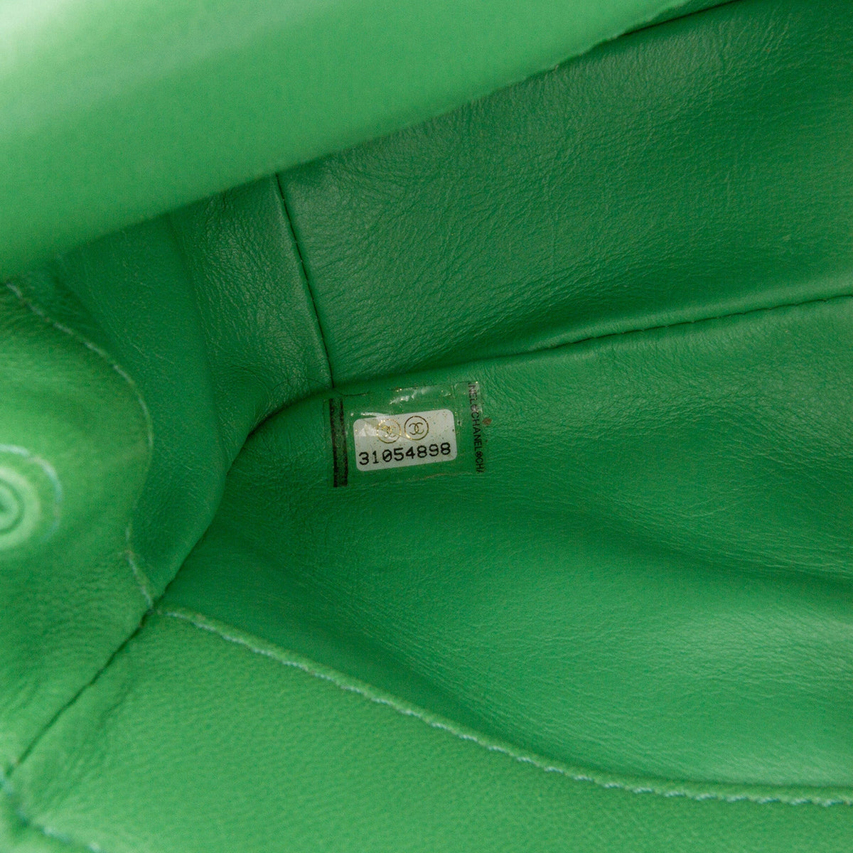 Green Chanel Small Quilted Lambskin Chain Is More Flap Satchel