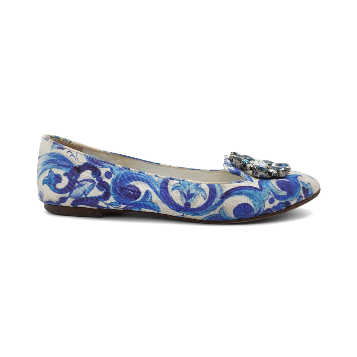 Dolce & Gabbana 'Majolica Tile' Flats - Women's 37.5