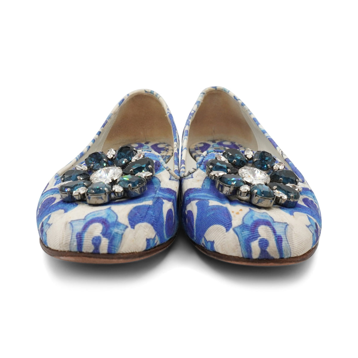 Dolce & Gabbana 'Majolica Tile' Flats - Women's 37.5