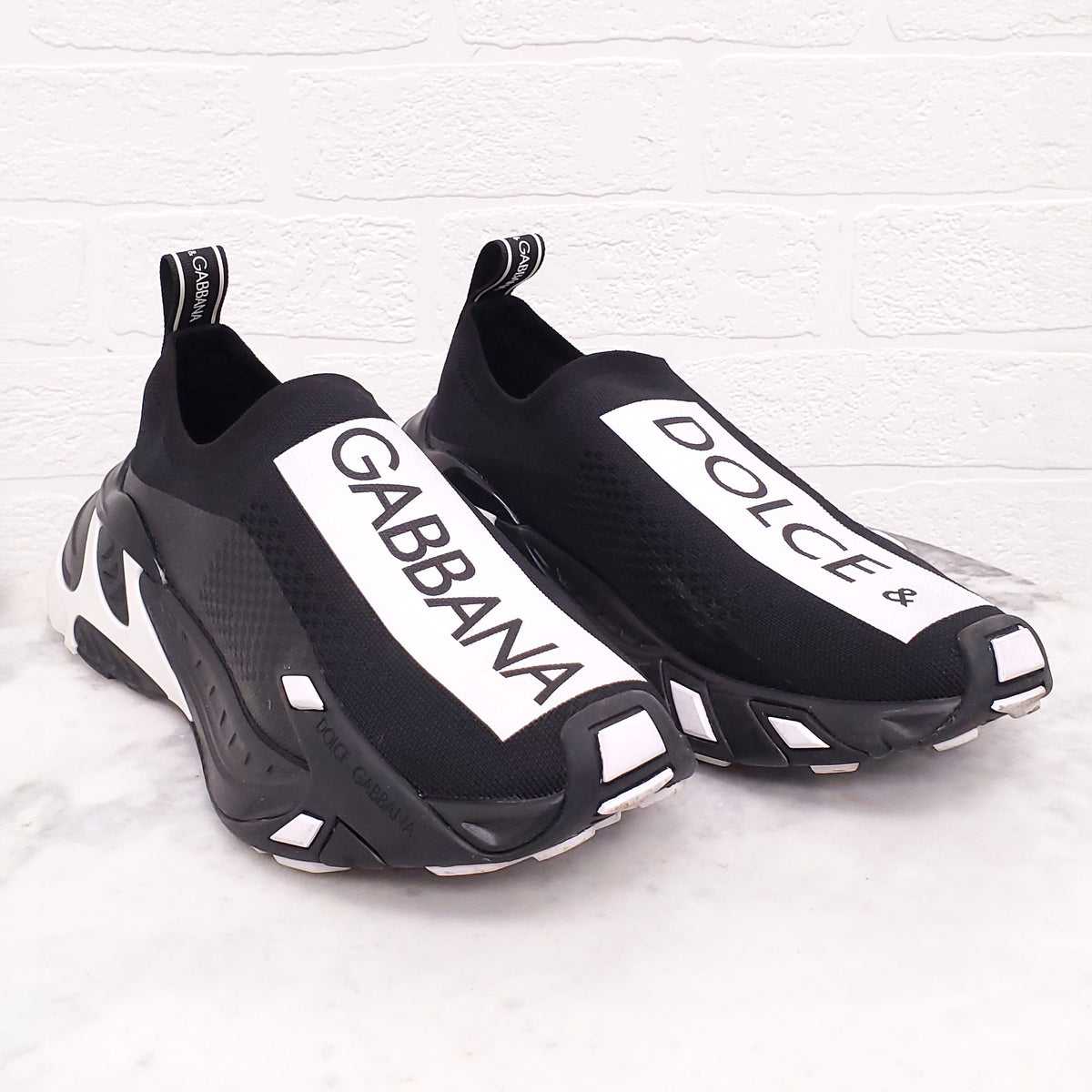 DOLCE & GABBANA LOGO SNEAKERS - SIZE 38