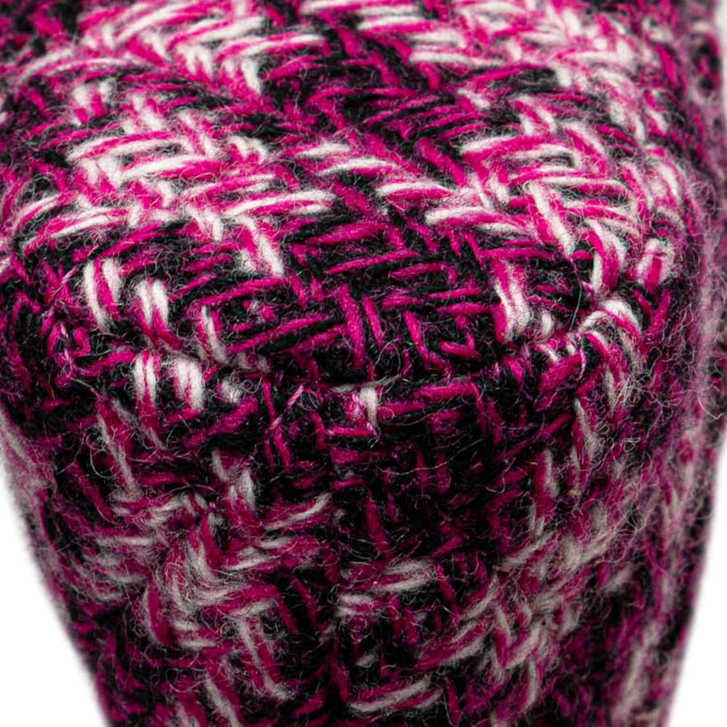 Pink Chanel Tweed Houndstooth Clutch On Chain Crossbody Bag